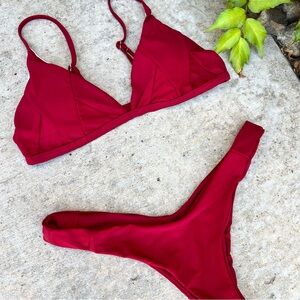 No Brand Woman’s Red Swim suit